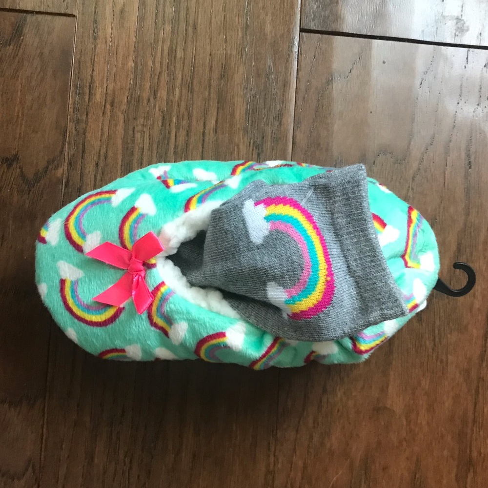 Rainbow Slippers and Socks Set